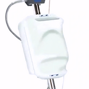 Tornado M Series 20 Metal Floor Machine white solution tank mounted on handle.