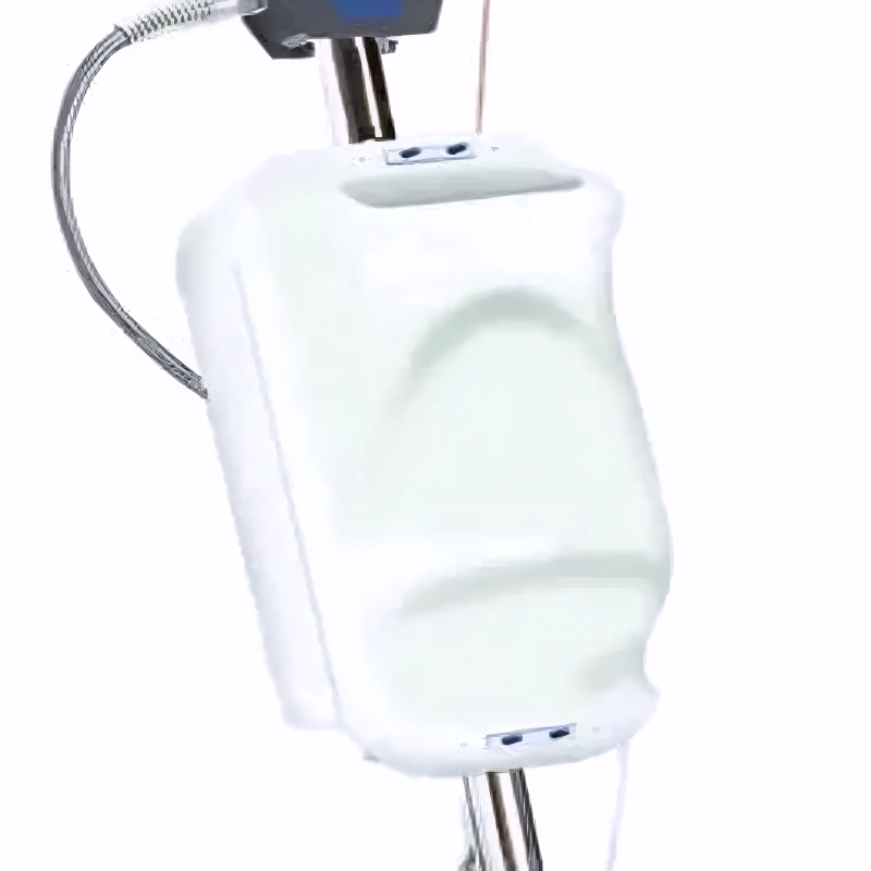 Tornado M Series 20 Metal Floor Machine white solution tank mounted on handle.