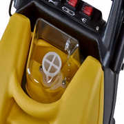 Tornado Mini Marathon tank close up yellow tank clear lid.