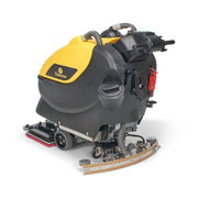 Tornado OB 20 14 Walk Behind Orbital Scrubber rear view yellow black body.