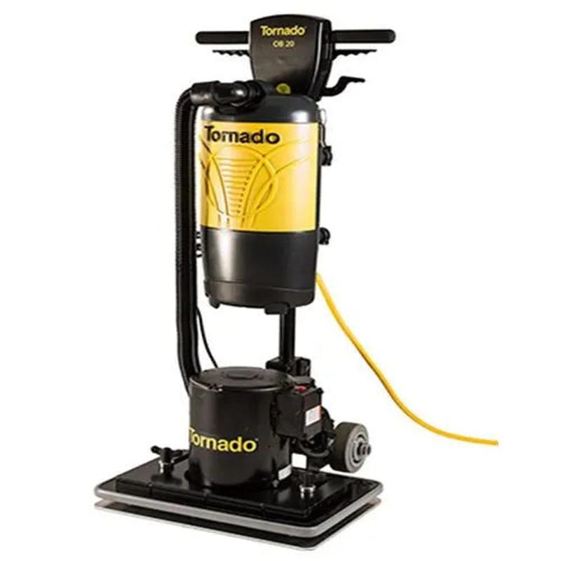 Tornado OB 20 orbital floor machine angled view black yellow.