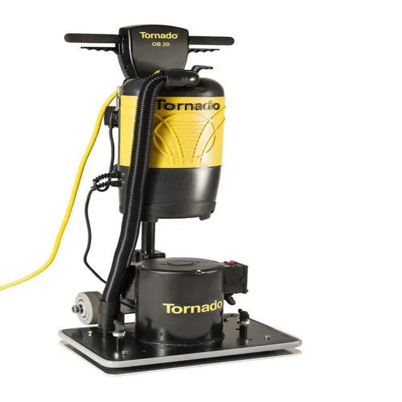 Tornado OB 20 orbital floor machine front view black yellow.