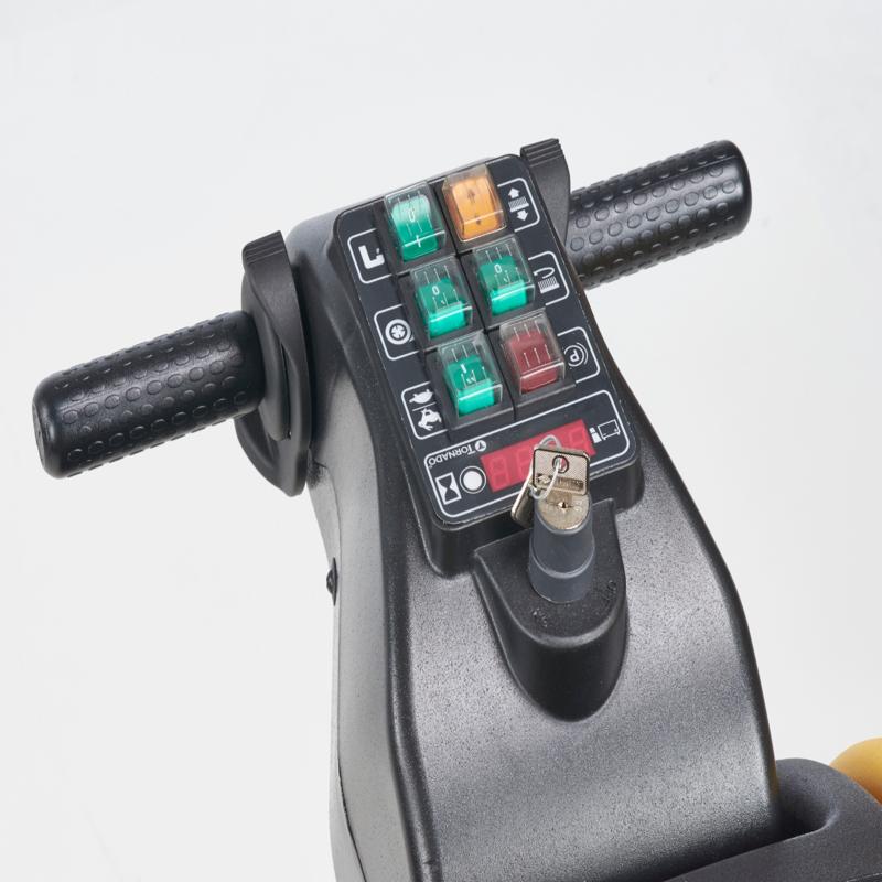 Tornado OB 2820 handle controls black handles color coded buttons.