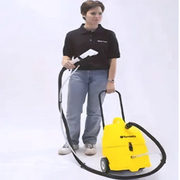 Tornado PS Professional Carpet Spotter woman holding hose standing.