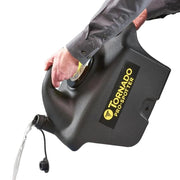 Tornado Pro Spotter tank pouring water black tank yellow label.