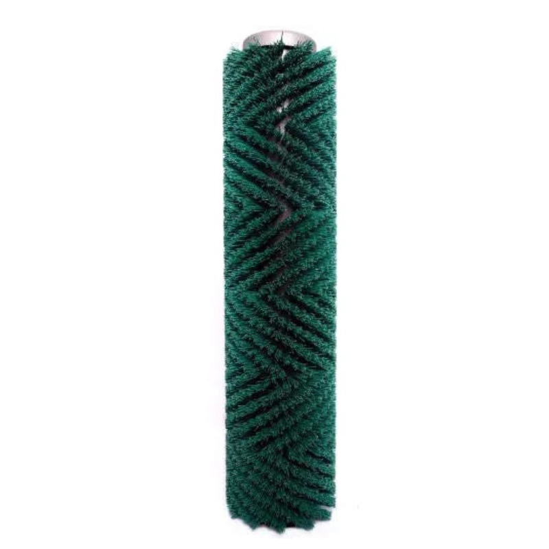 Tornado Roller Hard Grit Brush 400MM each front view green bristles metal core.