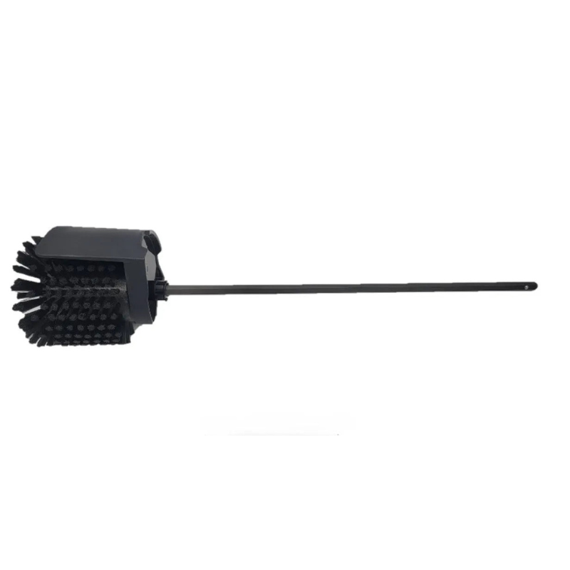 Tornado Side Brush for Vortex 9 Multi Wash 93072 side view black brush head long handle white background.