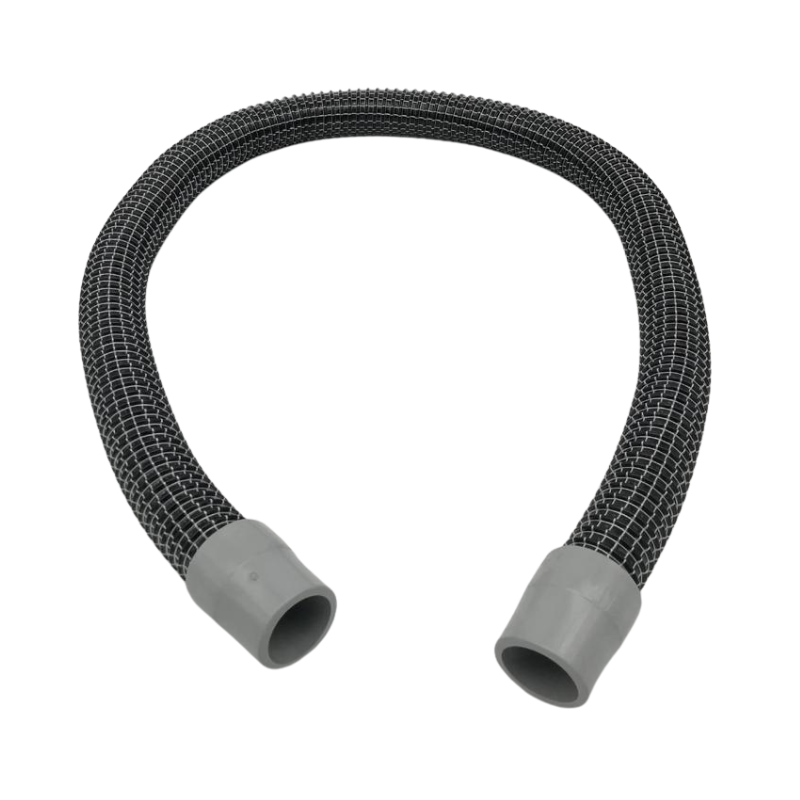Tornado Squeegee Hose black flexible gray connectors isolated.