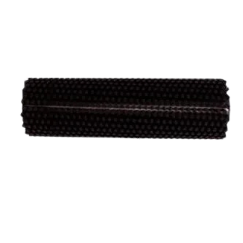 Tornado Standard 13 Inch Cylindrical Scrub Brush for BR13 black brush textured surface side view.