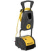 Tornado Vortex 9 Multi Surface Floor Scrubber Compact Commercial front view yellow body black handle coiled cord.