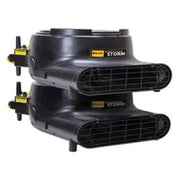 Tornado Windshear Storm Standard Model Compact Blower Dryer stacked side angle black housing yellow labels.
