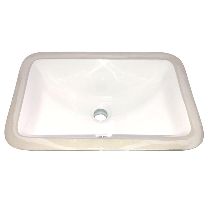 Nantucket Sinks UM-159-W Undermount Ceramic Sink