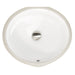 Nantucket Sinks UM-16CW Oval Undermount Ceramic Sink