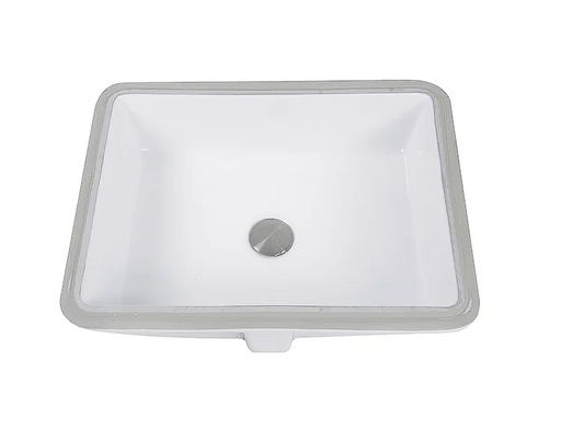 Nantucket sinks UM-17X13-W 17 inch x 13 inch undermount rectangle ceramic sink in white