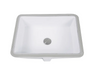 Nantucket sinks UM-17X13-W 17 inch x 13 inch undermount rectangle ceramic sink in white