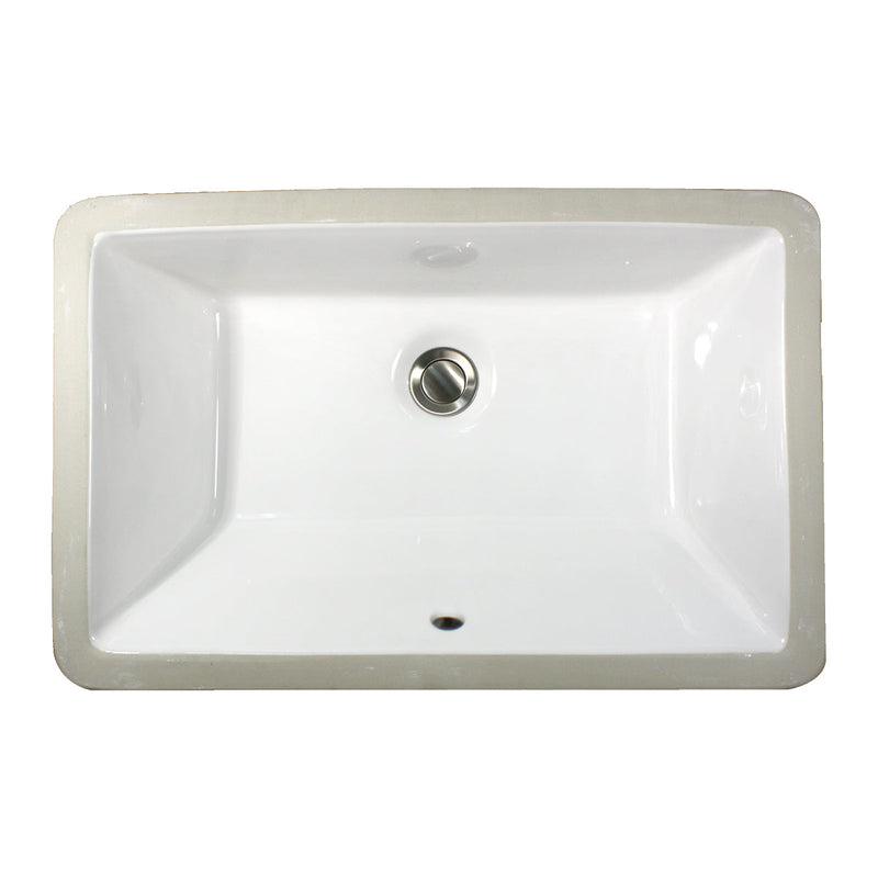 Nantucket Sinks 19" X 11" Undermount Ceramic Sink (image 2)