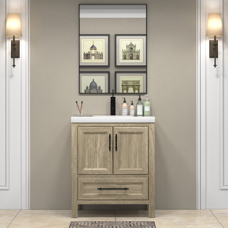 VIV 30 Inch Solid Wood Freestanding Vanity in White Oak by Better Vanity Vanities