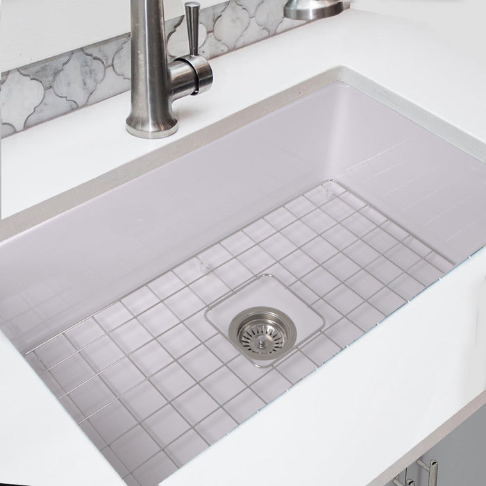 Nantucket Sinks Wellfleet-3218W 32" Undermount Fireclay Kitchen Sink Wellfleet-3218W