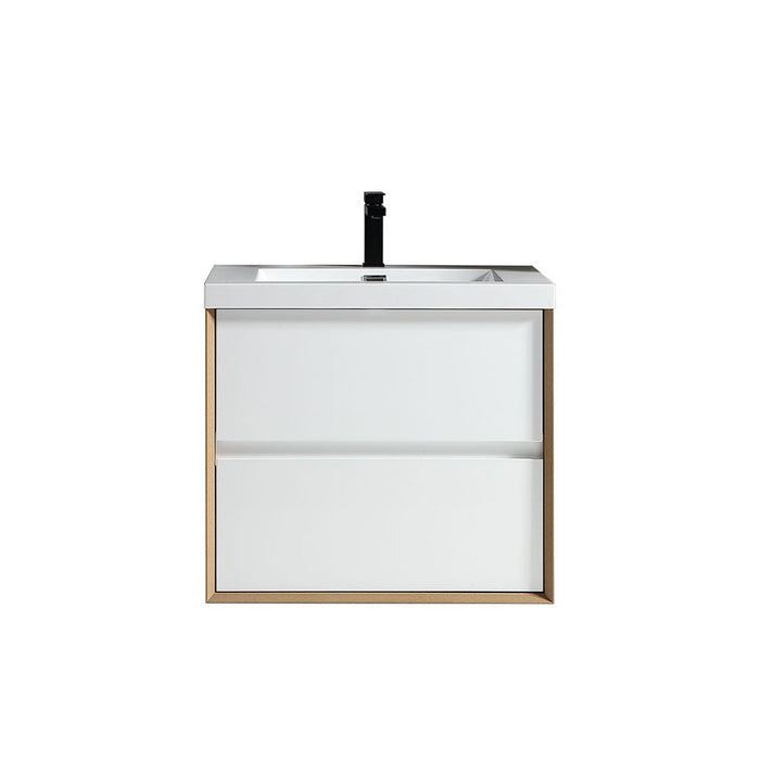 Kingdee 24"-84" Wall Mounted Vanity with Reinforced Acrylic Sink