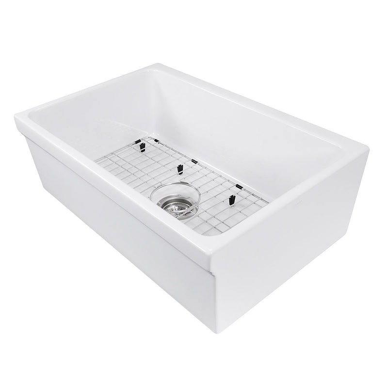 Nantucket sinks YARMOUTH-30BG 30" decorative apron farmhouse fireclay sink