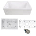Nantucket sinks YARMOUTH-30BG 30-inch decorative apron farmhouse fireclay sink