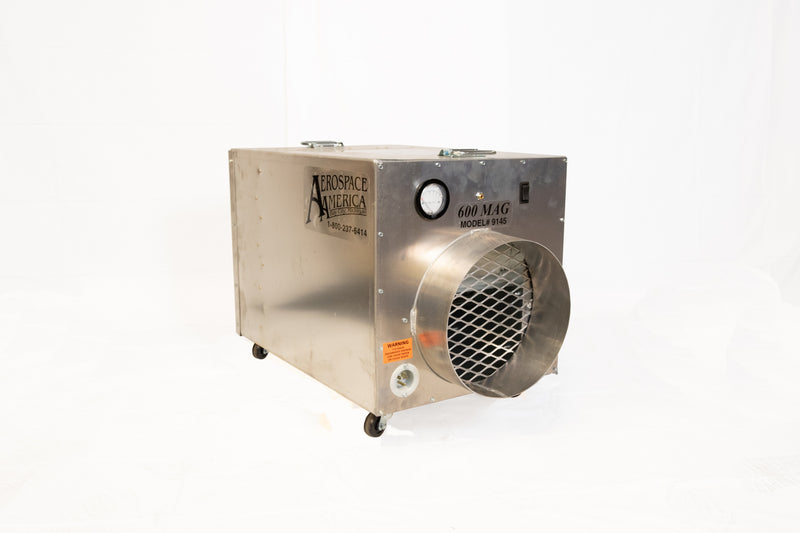 Aerospace America Aeroclean 600 MAG 9145 compact air scrubber, front three-quarter view