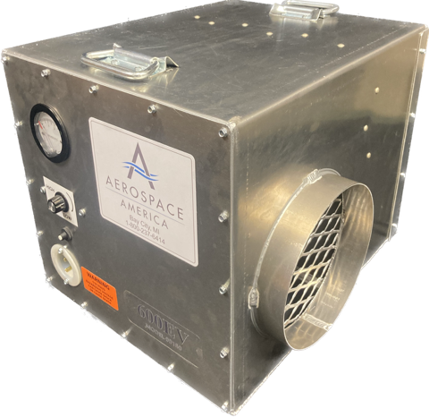 Aerospace America Aeroclean 600EV 9160 with embossed 600EV plate and 8" side exhaust