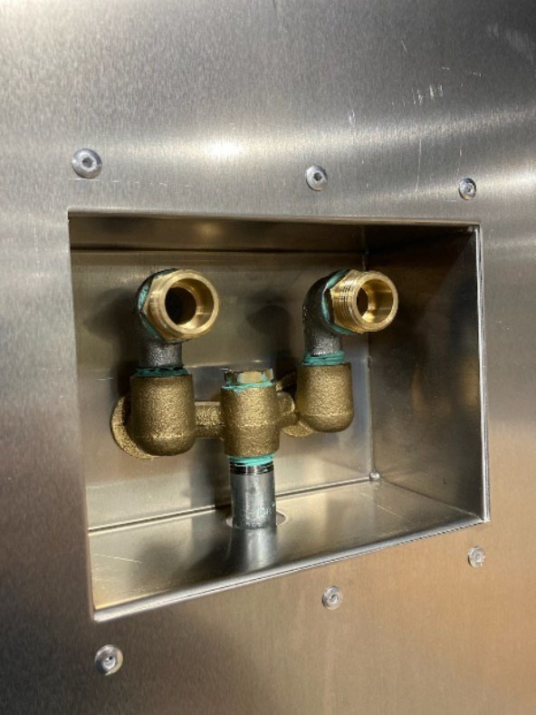 Garden hose water connections