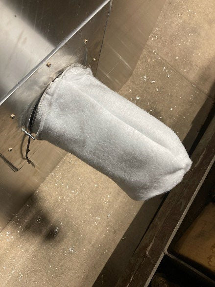 Sock filter on the drain