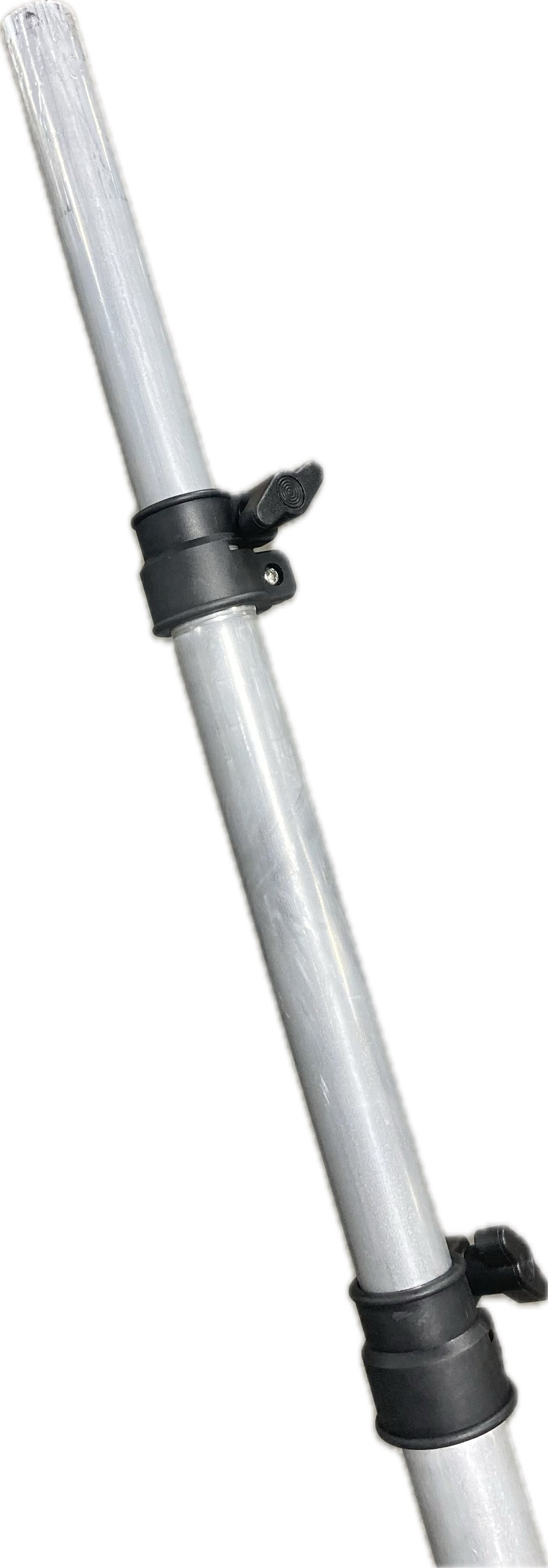 Telescoping poles set the height
