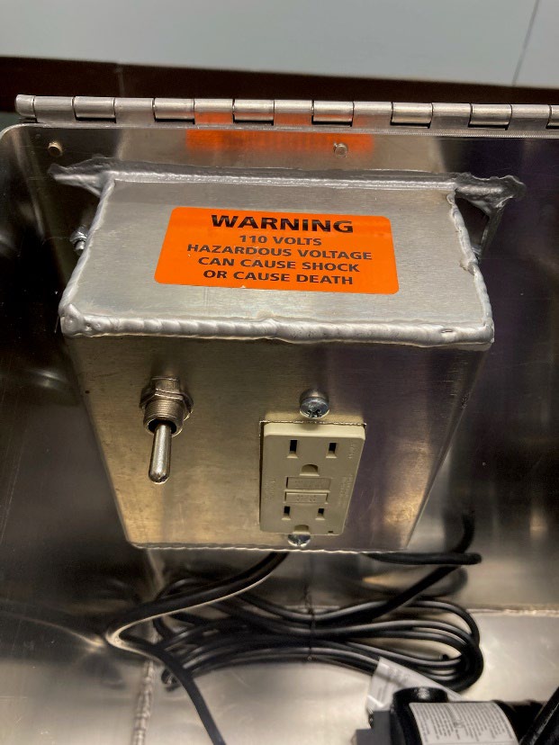 GFI-protected power and switch
