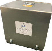 Aerospace America 9115 two-stage water filtration pump in its closed aluminum case