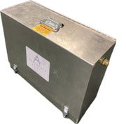 Aerospace America 9116 compact two-stage water filtration pump, closed aluminum case