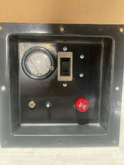 Aerospace America Full Feature control panel: pressure gauge, rocker switch, breaker, warning light and red audio alarm, as on the 9180FF