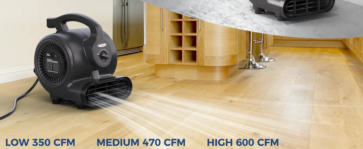Low, medium or high airflow