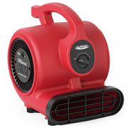 AlorAir GF600A air mover in red, front three-quarter view