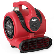 Red AlorAir GF600A with its power cord wrapped around the switch plate