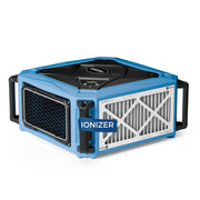 Blue and black AlorAir PureCare 1080IG with an IONIZER label, three-quarter view