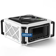 White and black AlorAir PureCare 780IG with an IONIZER label, three-quarter view
