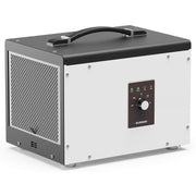 AlorAir Sentinel HS35 showing the inlet grille, knob control panel and top carry handle