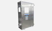 AnteRoom 48 Double Door aluminum unit with door window, side window, duct port and floor ramp
