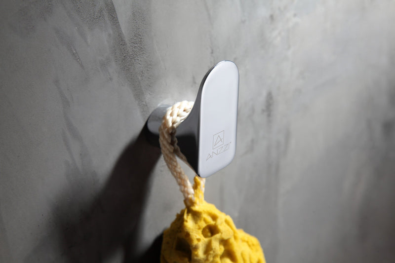 ANZZI AC-AZ049 Essence robe hook, installed room view 1