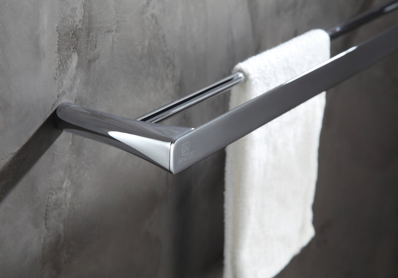 ANZZI AC-AZ057 Caster 3 towel bar, installed room view 1