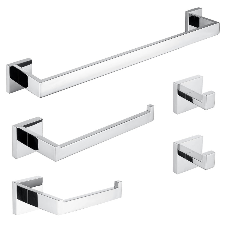 ANZZI AC-AZSET2-CH bathroom accessory set in Polished Chrome, main product photo