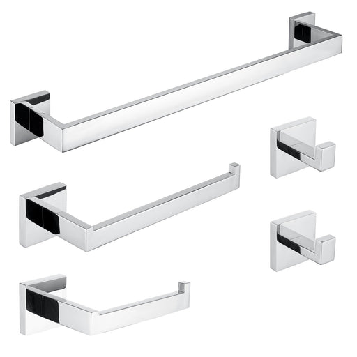 ANZZI AC-AZSET2-CH bathroom accessory set in Polished Chrome, main product photo
