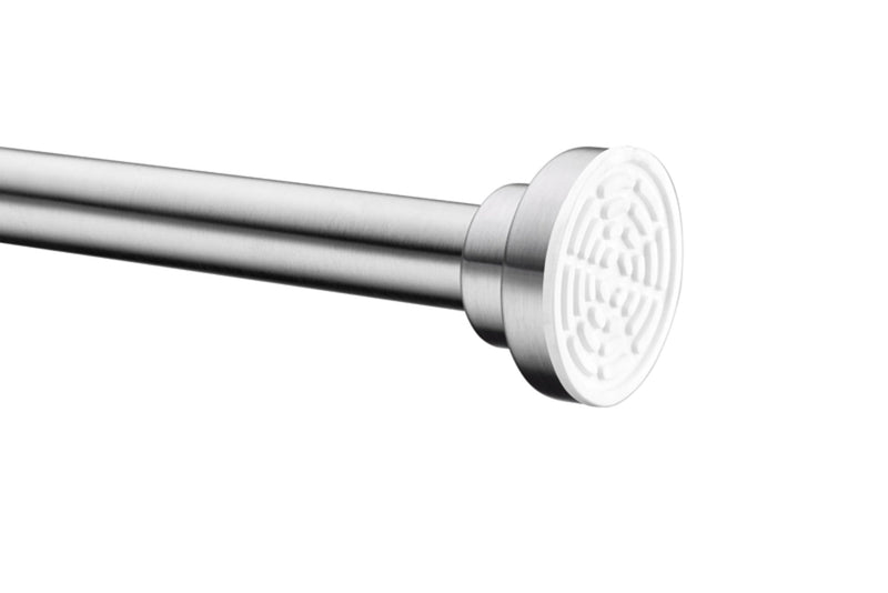 ANZZI AC-AZSR55BN shower curtain rod in Brushed Nickel, main product photo