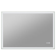 ANZZI BA-LMDFX014AL led bathroom mirror, white background view 1