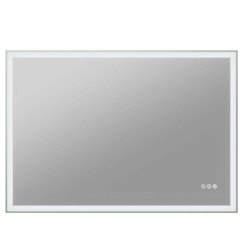 ANZZI BA-LMDFX014AL led bathroom mirror, white background view 1