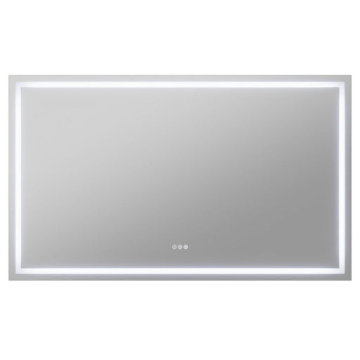 ANZZI BA-LMDFX021AL led bathroom mirror, white background view 1
