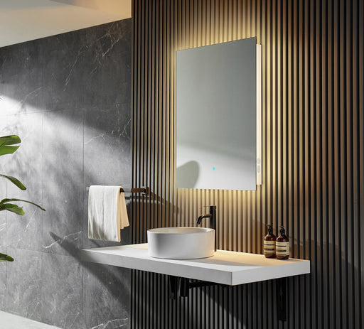 ANZZI BA-LMDFXBT005WH led bathroom mirror, installed room view 1